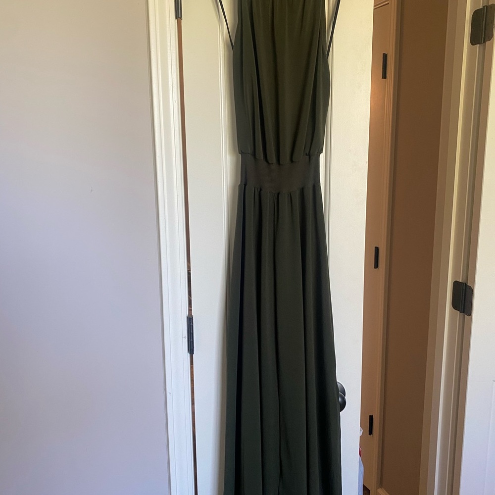RACHEL Rachel Roy Dark Green Maxi Dress